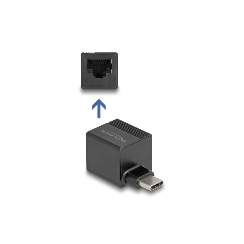 Delock Adaptador USB Type CTa Gigabit LAN mini